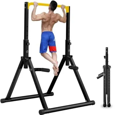Zdjęcie produktu dla Stojak do dipów treningu siłowego poręcze ćwiczeń fitness