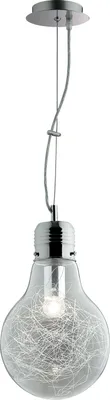 Produktbild von Hängeleuchte Modern Metall Transparent 1 Leuchte E27 Klein