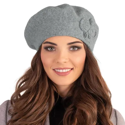 Immagine prodotto di Vivisence berretto da donna elegante cappello invernale caldo e accogliente copricapo per l'inverno e l'autunno caldo cappello a maglia spessa, cappello classico per le donne,  EU, grigio, taglia unica