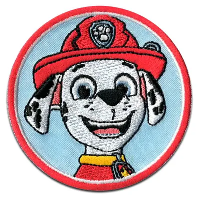 Obrázek produktu pro Comercial Mercera Paw Patrol Marshall Children - nášivka, nažehlovací, nažehlovací, nášivka, nášivka, k nažehlení, velikost: 6 x 6 cm