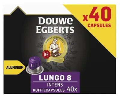 Obrázok produktu pre Douwe Egberts Lungo Intens Koffiecups, 40 kusov, 200 g, pre Nespresso®*