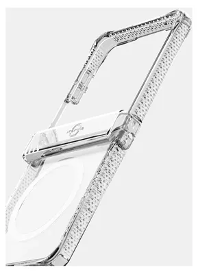 Produktbild von ITSKINS Level 2 HybridMagClear R: Transparente Handyhülle für Samsung Galaxy Z Flip 8 mit MagSafe-Funktion, Hartschalen-Rückseite, stoßfest - Transparent