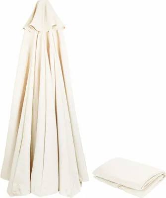 Produktbild von Sonnenschirm Ersatzbezug 3m/270cm/2m/230cm/250cm 8 Streben/6 Streben Anthrazit/Blau/Grau/Rot/Beige, Sonnenschirm Stoff Uv Schutz 80 Windfest Stabil Strand Terrasse Garten Sonnenschirm Ersatzteile