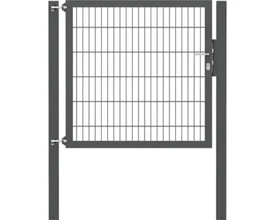 Zdjęcie produktu dla Alberts 662493 Pojedyncza bramka Flexo Plus z akcesoriami, antracyt, szerokość 125 cm, wysokość 120 cm