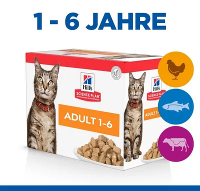 Image de Hill's Science Plan, alimentation pour adultes, boîte de 12 sachets de 85g