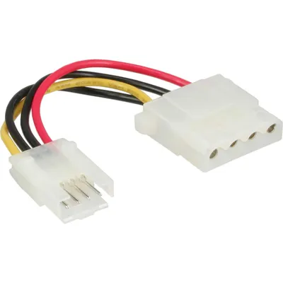 Produktbild von InLine Stromadapter, 8,89cm (3,5") Buchse zu 13,34cm (5,25") Stecker, 0,06m, 0,06 m, Mehrfarbig, PC, 7 g, 86 mm, 130 mm