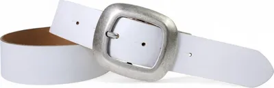Produktbild von Ledergürtel Damen Echtleder 4 cm, große Schnalle altsilber, Gürtel FRONHOFER