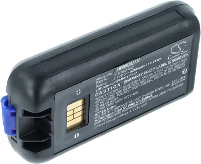 Produktbild von vhbw Akku kompatibel mit Honeywell CK75, CK70, CK3XR, CK71, CK65, CK3, CK3X, CK3B Handheld Computer Scanner (5200 mAh, 3,7 V, Li-Ion)