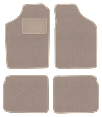 Zdjęcie produktu dla Dywaniki samochodowe welurowe LUX do: Volkswagen Polo II (1981-1992, coupe, hatchback, sedan) beżowe, z mocowaniami