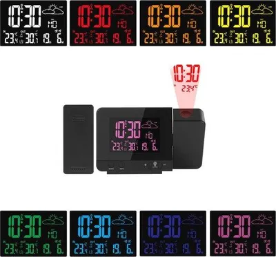 Immagine prodotto di Sveglie digitali con proiezione, temperatura esterna e previsioni del tempo