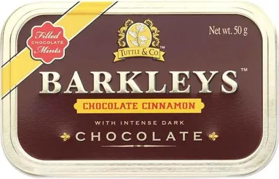 Produktbild von Barkleys Chocolate Cinnamon Dragees aus Zartbitter und Zimt 50g