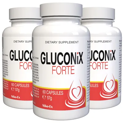 Obrázok produktu pre Gluconix Forte - 180 Kapsúl (3x 60 Kapsúl), Balenie po 3