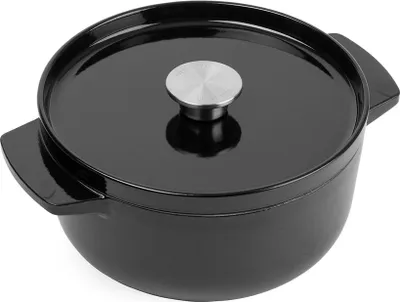 Produktbild von KitchenAid CC006058-001, 3,3 l, Schwarz, Eisenguss, Keramik, Elektro, Gas, Halogen, Induktion, Versiegelte Platte, Schwarz, Eisenguss
