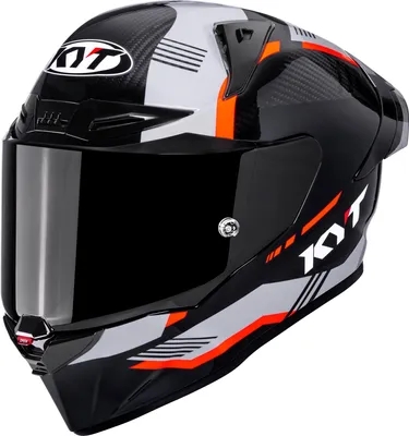 Immagine prodotto di Casco KYT R1R Carbon Zone, colore carbonio/arancione, taglia M (57/58)