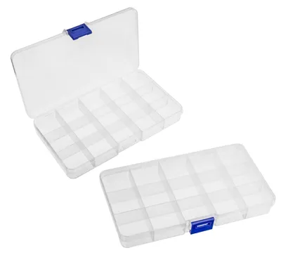 Produktbild von Organizer mit Fächern Aufbewahrungsbox Werkzeugkasten 18x10x2,3cm