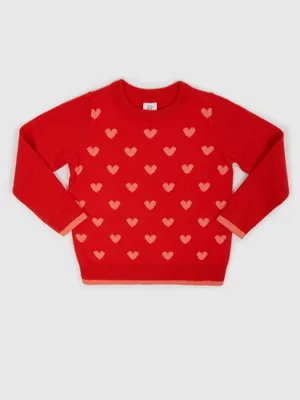 Produktbild von GAP Kinderpullover mit Herzmuster  3ROKY