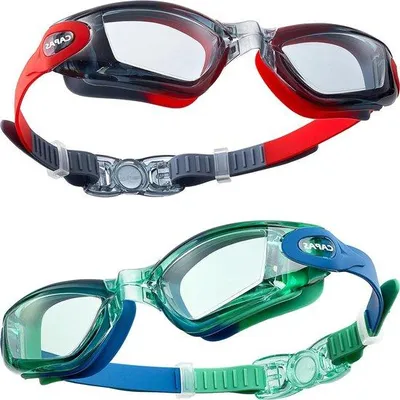 Produktbild von Famanu Schwimmbrille Set von 2 - wasserdicht - anti-Beschlag - UV-Schutz - für Jungen und Mädchen - 4 bis 12 Jahre