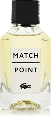 A bottle of Lacoste Match Point Eau de Toilette for men.