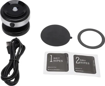 Obrázek produktu pro Vakuový magnetický držák telefonu do auta z hliníkové slitiny 5 kg sacího výkonu přenosný elektrický stojan na poháry pro domácnost stříbrný