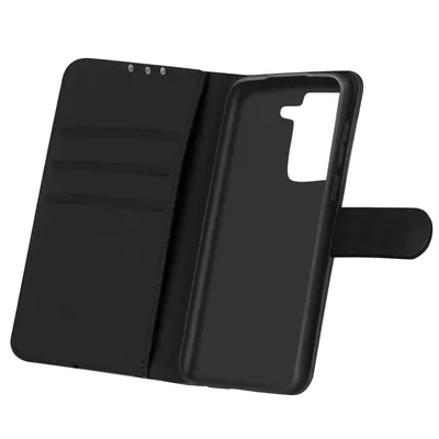 Zdjęcie produktu dla Pokrowiec z klapką i portfelem dla Samsung Galaxy S21, magnetyczne zamknięcie - Czarny