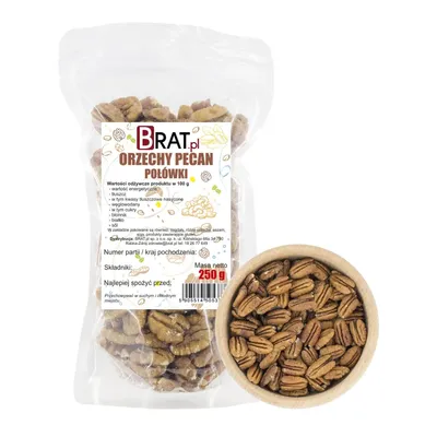 Zdjęcie produktu dla Orzechy pecan połówki 250g Brat.pl