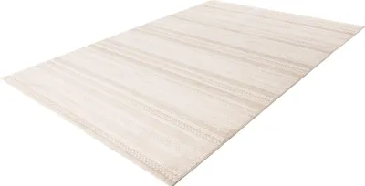 Produktbild von Pierre Cardin Nancy Lalee modernes Design Vloerkleed 200x290 cm in Ivoor Weiß, elegantes Rautenmuster