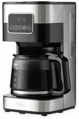 Produktbild von Trebs 24100, Filterkaffeemaschine, 1,5 l, Schwarz, Edelstahl