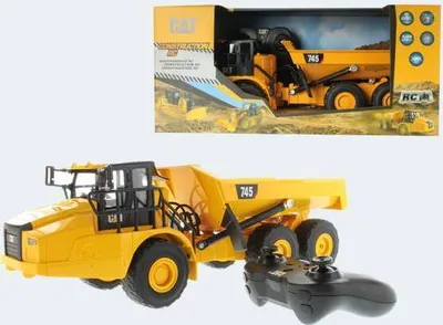 Produktbild von Carrera RC Cat 745 Gelenkmuldenkipper 1:24 - ab 8 Jahre - LED Licht - Sound Funktion