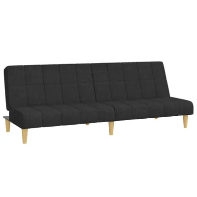 Produktbild von Schlafsofa 2-Sitzer Schwarz Stoff