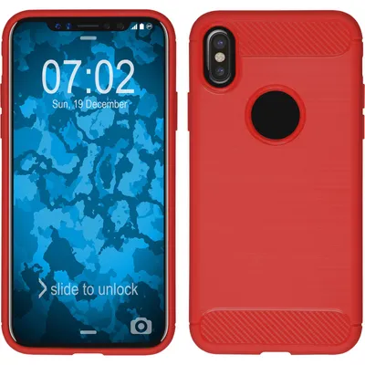 Produktbild von PhoneNatic Case kompatibel mit Apple iPhone X / XS - rot Silikon Hülle Ultimate Cover
