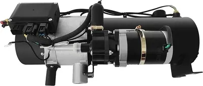 A side view of a diesel heater unit.