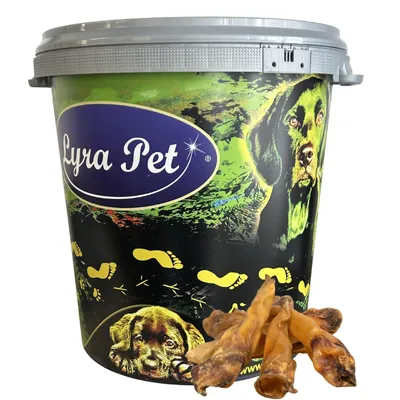 Produktbild von 100 Stk. Lyra Pet® Rinderohren ca. 5 kg in 30 L Tonne