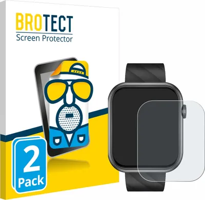 Produktbild von 2x BROTECT Schutzfolie für Bekomiya Smartwatch 2" Displayschutz Displayschutzfolie Folie Matt Entspiegelungsfolie