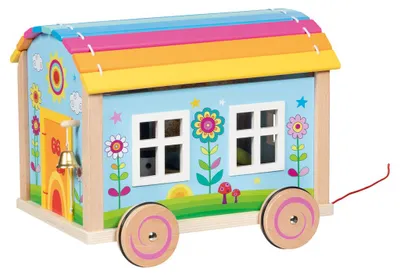 Image de GOKI 51440 - Caravane Spirit : ensemble de jeu en bois et textile, comprenant 12 pièces