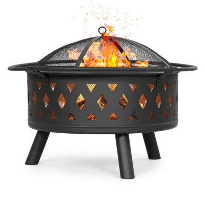 Produktbild von Avestar runde Gartenfeuerstelle mit Abdeckung, wetterfest
