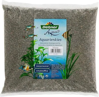 Produktbild von Schwarzer Aquariumkies 4-6 mm - 5 kg für Aquarien