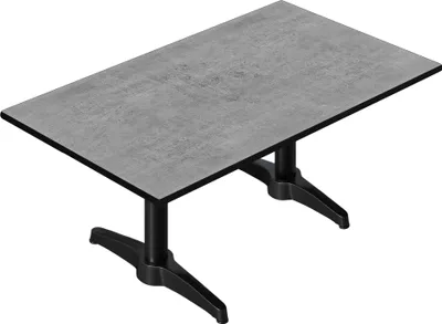 Produktbild von CPBL | Compact Loungetisch | B:T:H 120 x 70 x 42 cm | Beton / Aluminium Schwarz | Zusatzgewicht | Bistro Loungetisch Gastro Tisch