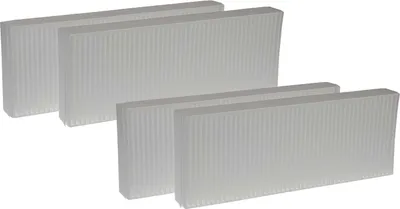 Produktbild von vhbw Filterset kompatibel mit Zehnder Paul Novus 300, 450 Lüftungsgerät - Luftfilter G4 / F7 (4 Stück), 48 x 18 x 10 cm, Weiß