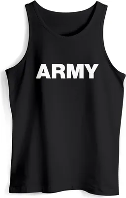 Produktbild von Herren Tank-Top Aufdruck Army Print Muskelshirt Muscle Shirt Neverless® schwarz S
