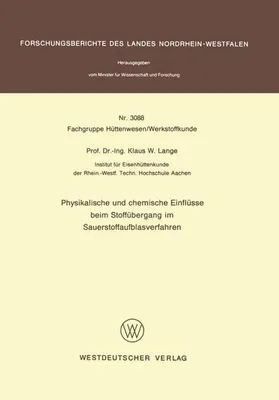 Image de Physikalische und chemische Einflüsse beim Stoffübergang im Sauerstoffaufblasverfahren