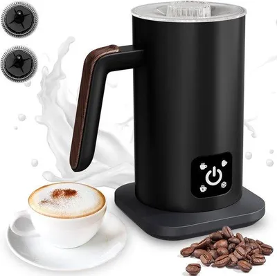 Obrázek produktu pro Elektrický napěňovač mléka – 4stupňový automatický rychlonapěňovač s objemem 590 ml pro horkou čokoládu a latté