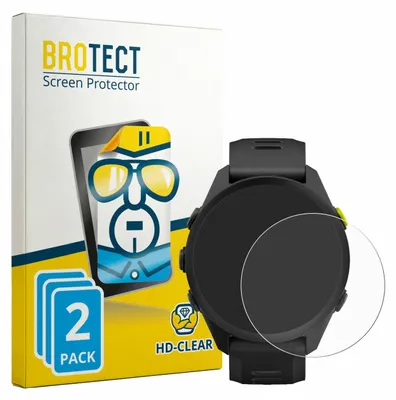Produktbild von 2x Für Garmin Forerunner 70/170/170 Music Schutzfolie BROTECT Displayschutz Display Schutz Folie Klar Transparent