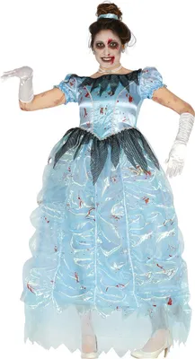 Produktbild von Blaue Zombie Prinzessin für Damen Gr. M - L, Größe:M