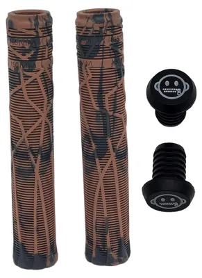 Produktbild von Zipit Almighty Grips 180mm Flangeless Stunt Scooter & BMX Griffe – Zweifarbig – Inklusive Lenkerenden