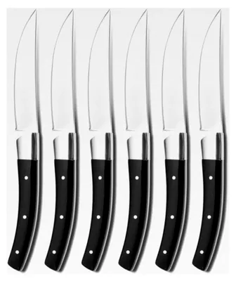 Produktbild von 6-teiliges Set Steakmesser und Pizzamesser aus Edelstahl