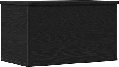 Image de Boîte de Rangement Chêne noir 60 x 35 x 35 cm Bois d'ingénierie