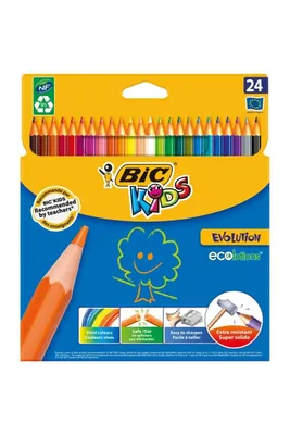Obrázok produktu pre Bic 9375152 BIC KIDS Farebné ceruzky Evolution ecolutions, kartónové balenie po 24 ks