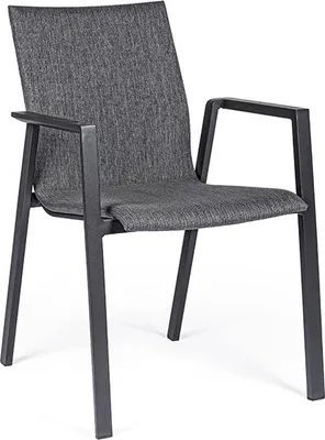 Produktbild von BOLZANO Orte Gartenstuhl anthrazit 55,5 x 60 x 83 cm