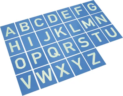 Produktbild von EDUPLAY 120-176 Sandpapierbuchstaben von A-Z, blau