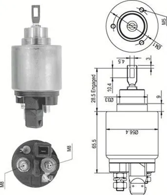 Image de Interrupteur magnétique, démarreur MAGNETI MARELLI 940113050343